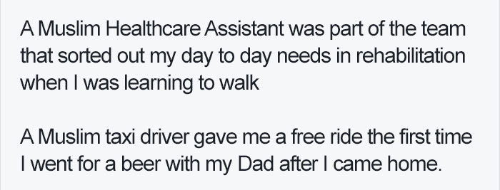 Internet Can't Believe This Amputee Soldier Would Respond Like This To Muslim Man 'Blowing Him Up'