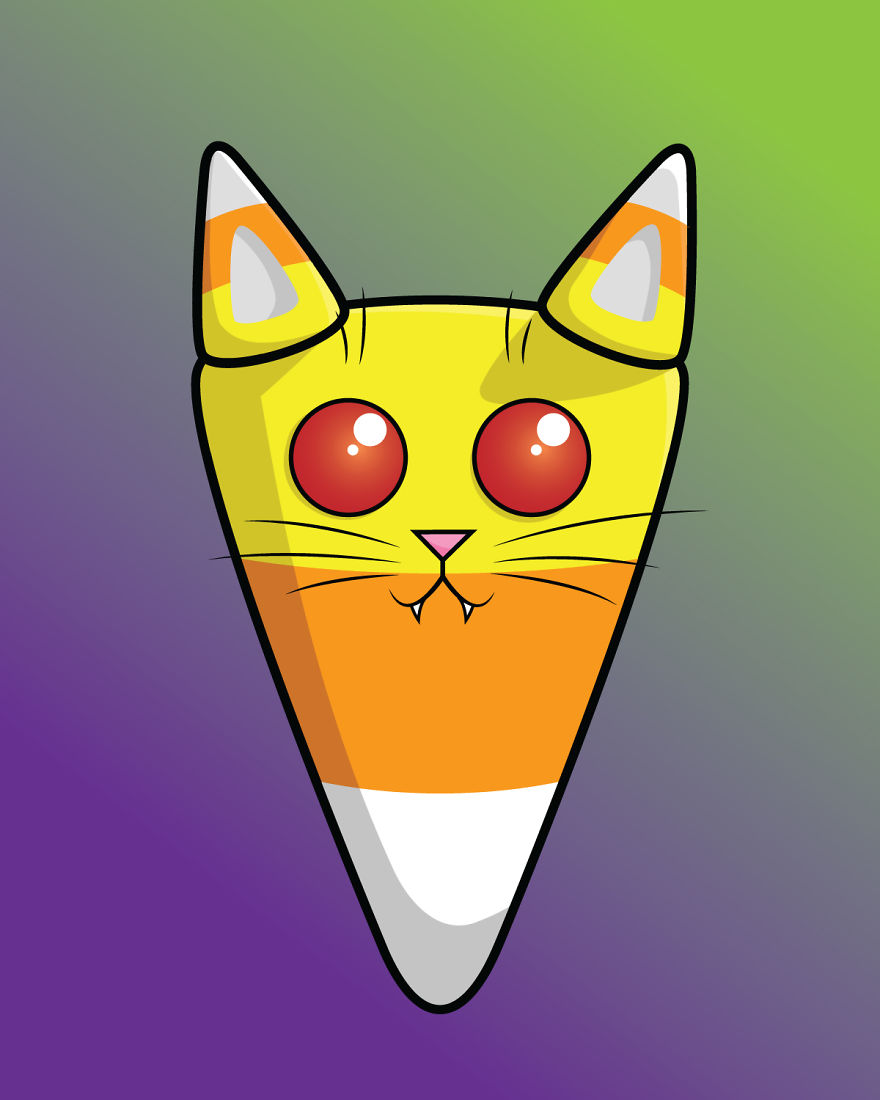 Candy Corn Cat