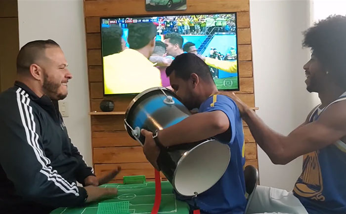 Guys Help Blind And Deaf Friend 'Watch' Word Cup And It Melts Everyones' Hearts Guys Help Blind And Deaf Friend 'Watch' Word Cup And It Melts Everyones' Hearts