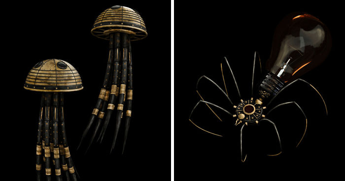 Black And Gold Animal Characters