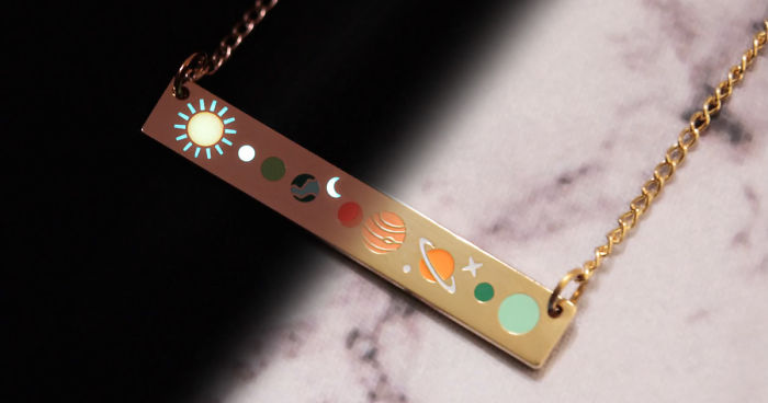 I Create Glow In The Dark Enamel Pins And Galaxy Necklaces