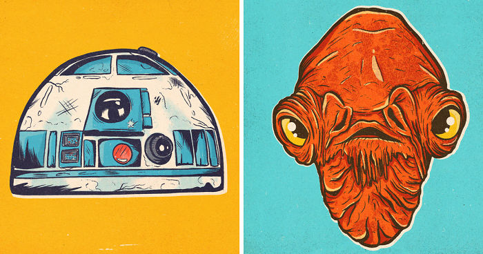 Artist Illustrates Nine Portraits Inspired By The Original Marvel Star Wars Comics