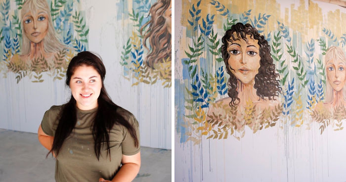 I Came Back To Lithuania To Create This Huge Mural In The New Restaurant