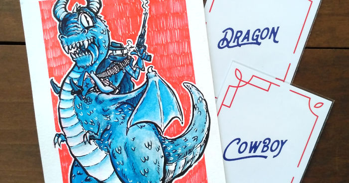 I Made Illustrations From Random Word Combinations