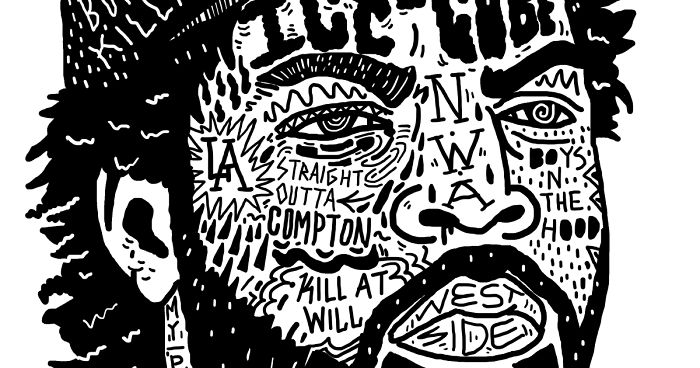 I Drew Famous Rap And Hip Hop Icons Using The Song Lyrics