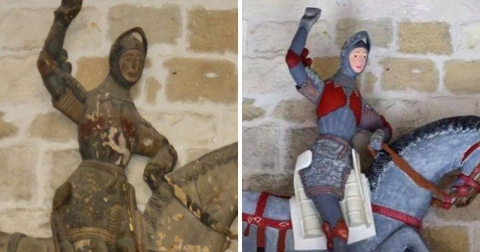 500-Year-Old Artwork Was Restored, And The Internet Can’t Stop Laughing