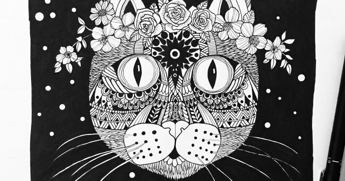 I Love Drawing Mandala-Inspired Pet Portraits
