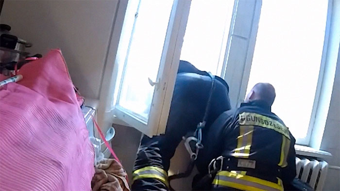 The Way This Latvian Fireman Catches A Suicidal Woman Falling To Her Death Stuns The Internet