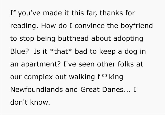 Woman Wants To Adopt A Starved And Terrified Dog, But Her Boyfriend's Response Will Break Your Heart Woman Wants To Adopt A Starved And Terrified Dog, But Her Boyfriend's Response Will Break Your Heart