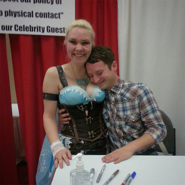 Elijah Wood Faceplanted My Boobs Today!