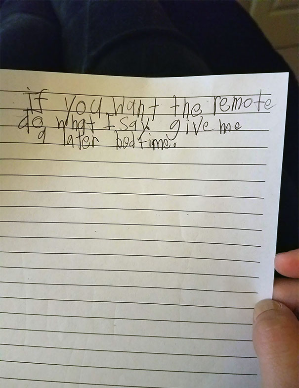 So Our 7-Year-Old Just Left This On Our Bed