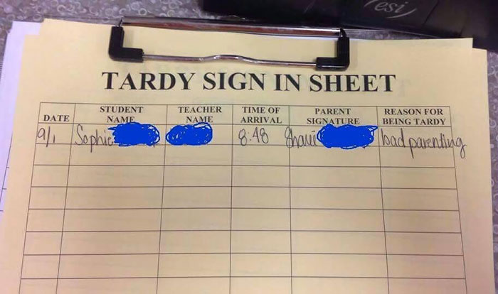 My Friend Was Running Late To Drop Off Her Daughter At School