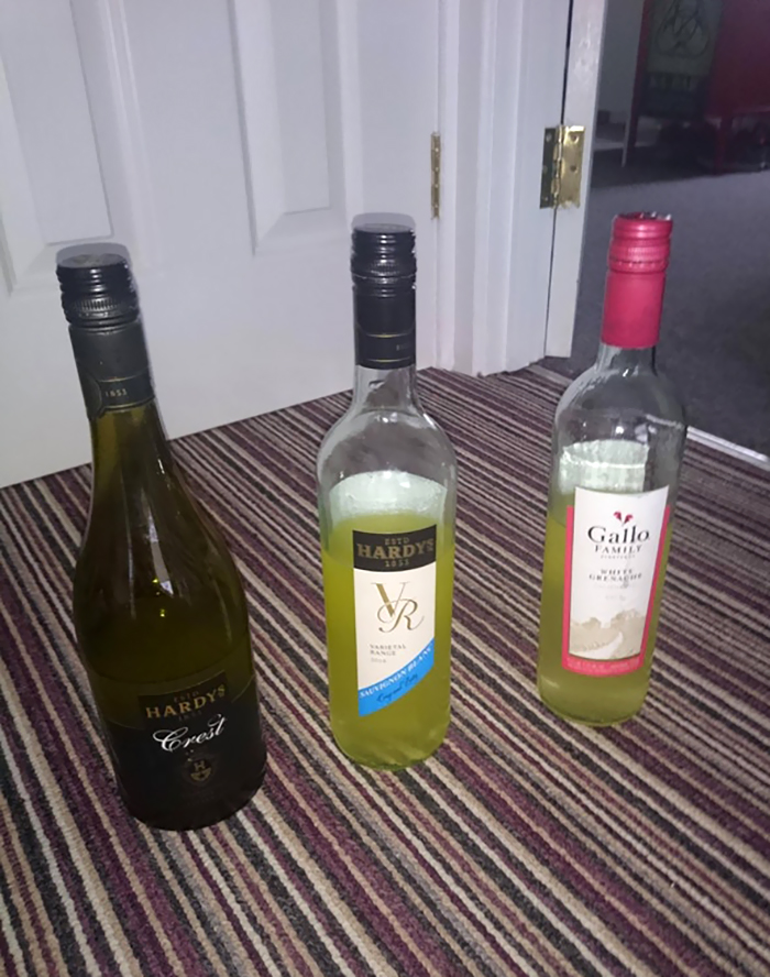 Replaced 15-Year-Old Daughter's Stash Of Wine With Orange Squash