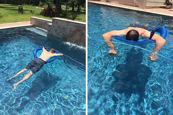 My Dad Bought A Snorkel For The Sole Purpose Of Taking Naps In The Pool. Future Is Here
