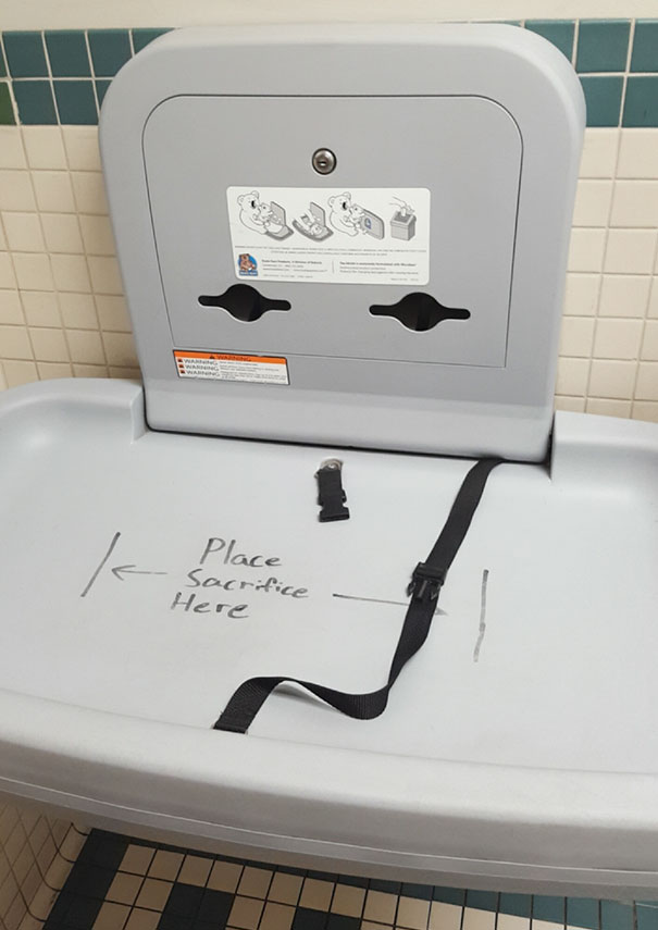 In A Family Bathroom At My University