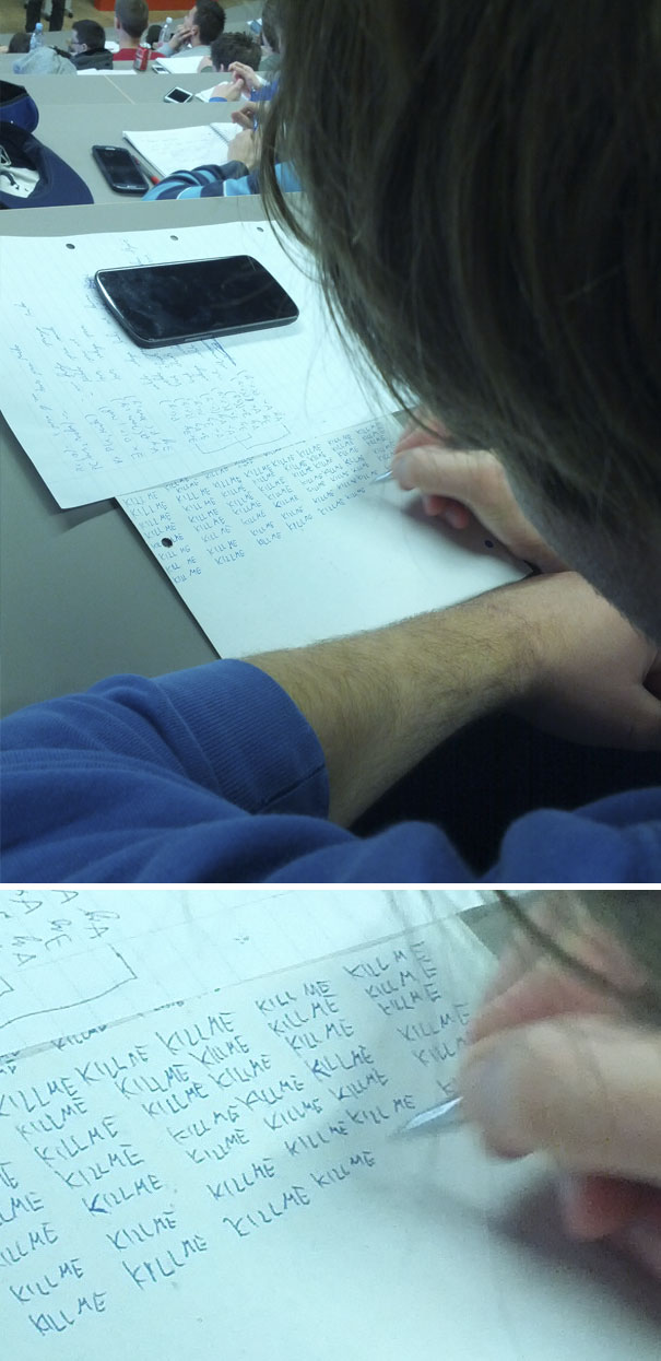 Looks Like The Guy Next To Me Already Gave Up On College