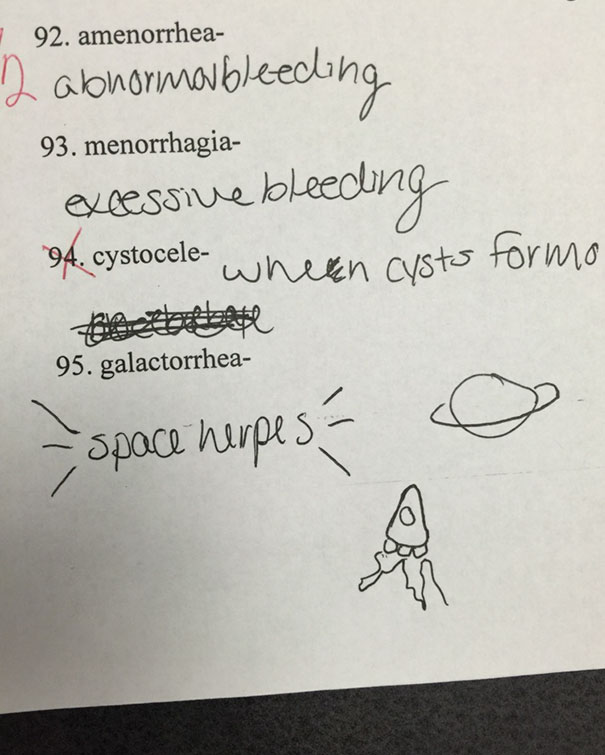 Got My Test Back Today, Not Sure How I Got This One Right