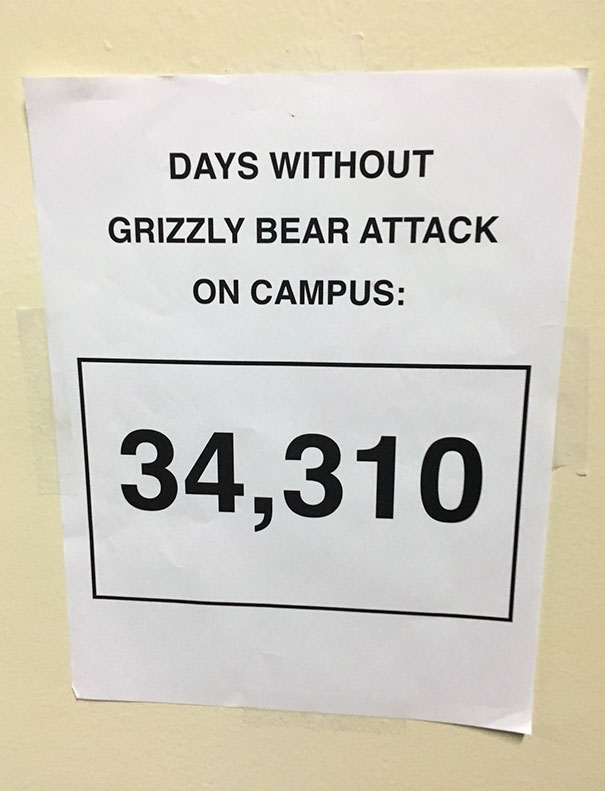 A Sign In My School Today