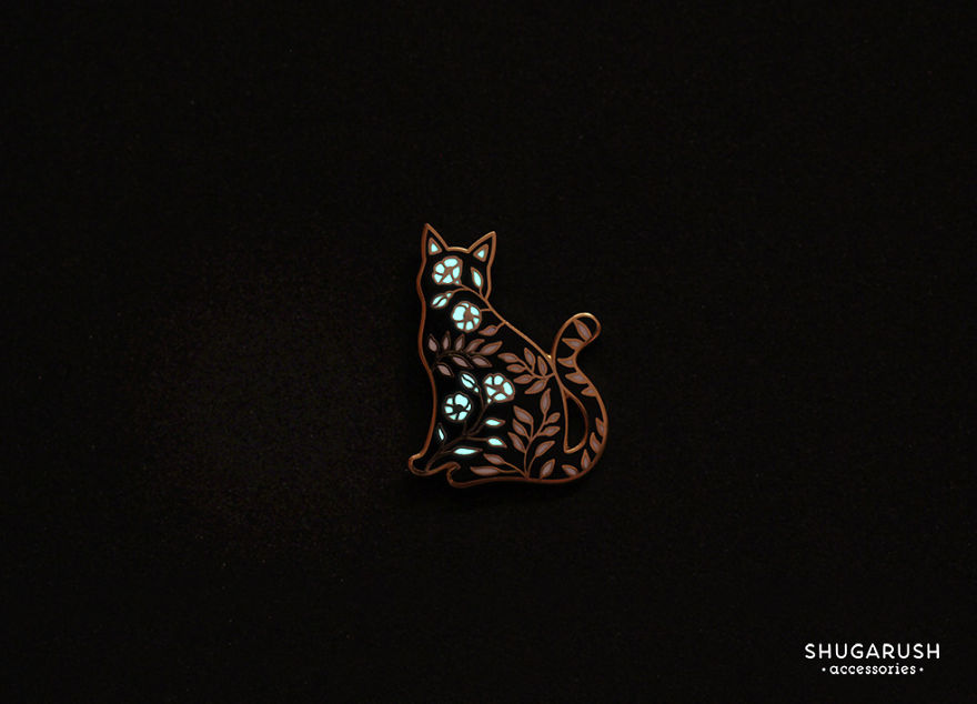 I Create Glow In The Dark Enamel Pins And Galaxy Necklaces