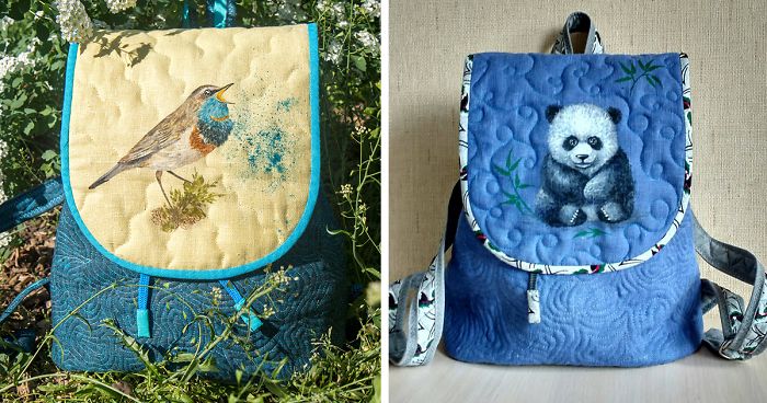 Together With My Mom, We Create One-Of-A-Kind Hand-Painted Backpacks