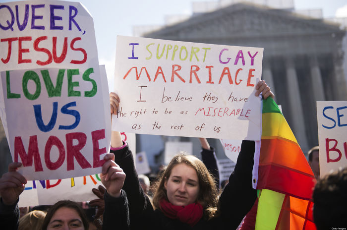 I Support Gay Marriage. I Believe They Have The Right To Be As Miserable As The Rest Of Us