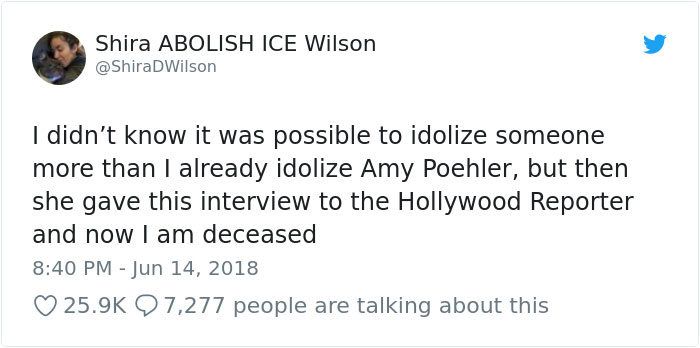 Amy Poehler Did Not Play Along In An Interview And Won The Internet Over With Her Answers Amy Poehler Did Not Play Along In An Interview And Won The Internet Over With Her Answers