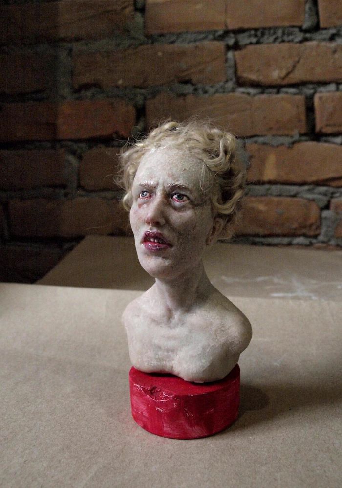 I Sculpt Faces Of Polymer Clay