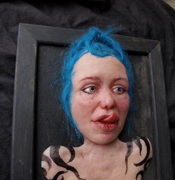 I Sculpt Faces Of Polymer Clay