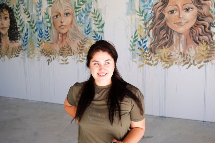 I Came Back To Lithuania To Create This Huge Mural In The New Restaurant