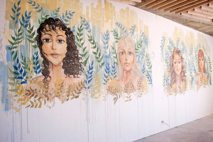 I Came Back To Lithuania To Create This Huge Mural In The New Restaurant