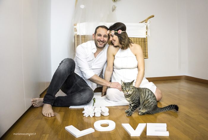 I Photograph Mommies-To-Be With Their Cats To Fight Prejudices