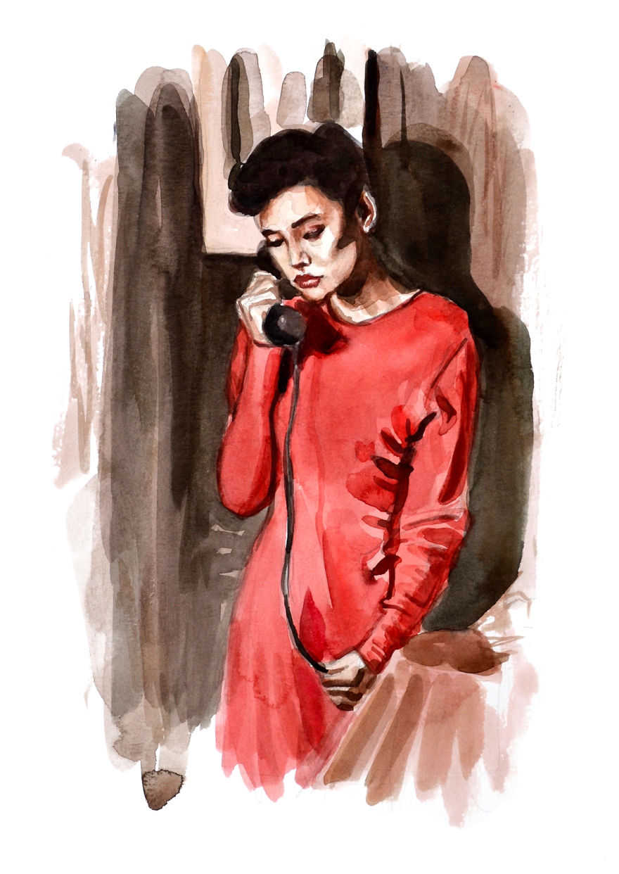 I Made Paintings Of People On The Phone I Made Paintings Of People On The Phone