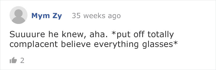 Social media comment reacting skeptically to a man's tattoo matching his neutered rescue dog.