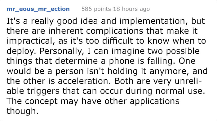 Genius Student Invents "Mobile Airbag" That Deploys When You Drop Your Phone, Tries It With His Phone Genius Student Invents "Mobile Airbag" That Deploys When You Drop Your Phone, Tries It With His Phone