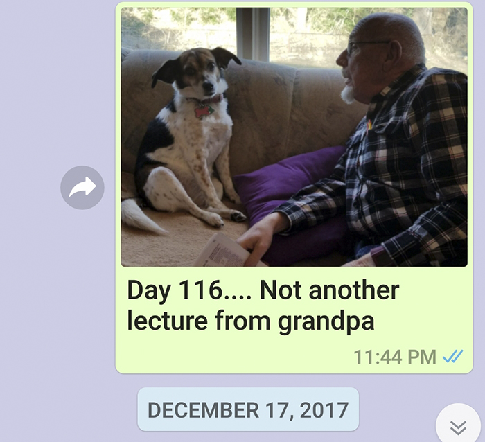 Mother Sends Her Son Pictures Of His Dog Everyday And The Reason Will Melt Your Heart Mother Sends Her Son Pictures Of His Dog Everyday And The Reason Will Melt Your Heart
