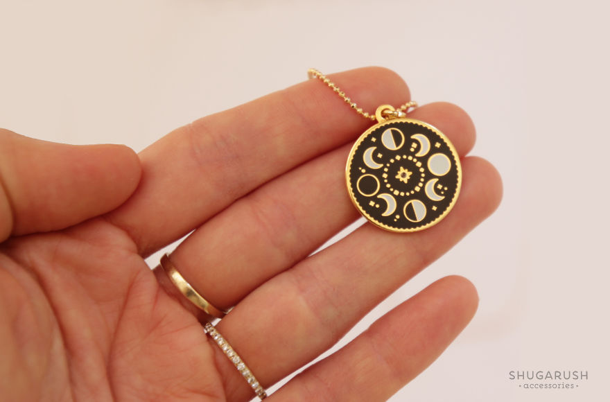 I Create Glow In The Dark Enamel Pins And Galaxy Necklaces