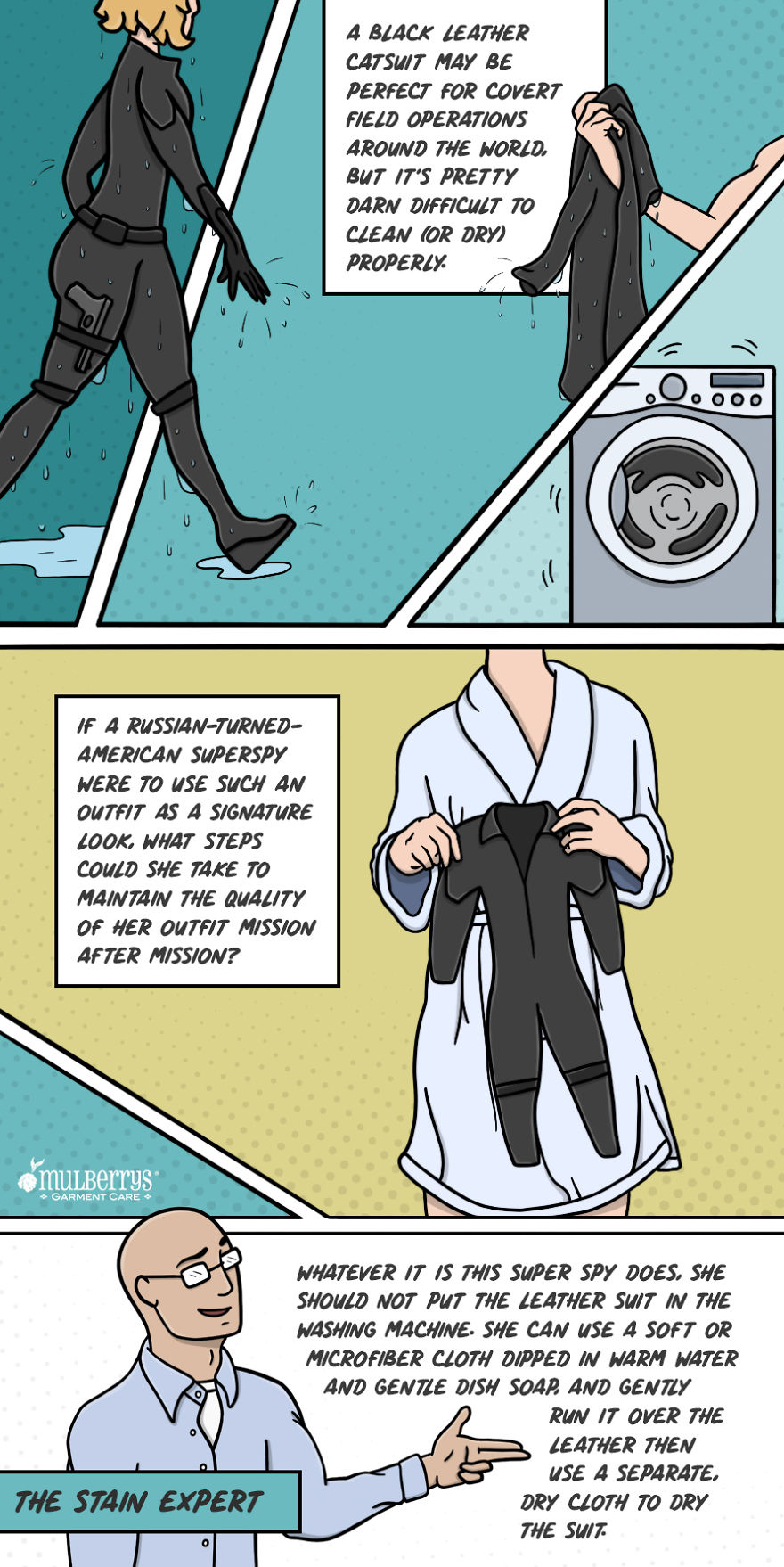 Artist Creates Gorgeous Comics Describing How Superheroes Should Clean Their Costumes