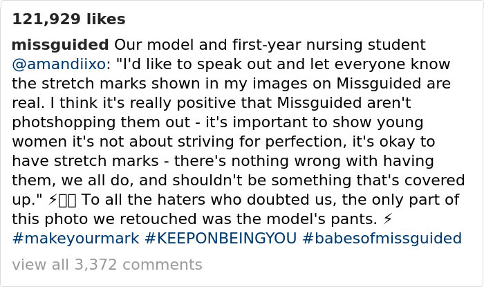 Boohoo Posts Image Without Photoshopping Model's "Imperfections" Out And The Internet Is Saying FINALLY Boohoo Posts Image Without Photoshopping Model's "Imperfections" Out And The Internet Is Saying FINALLY