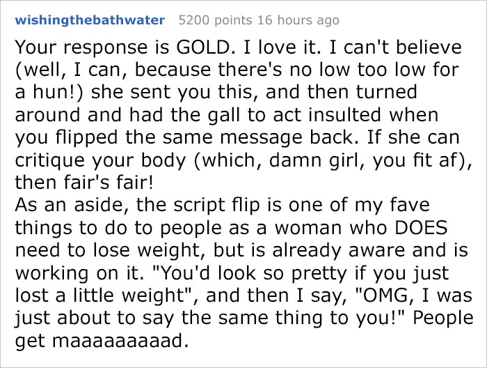 Someone Just Messaged This Woman Saying She Needs To Lose Weight, Probably Regrets It After Her Response