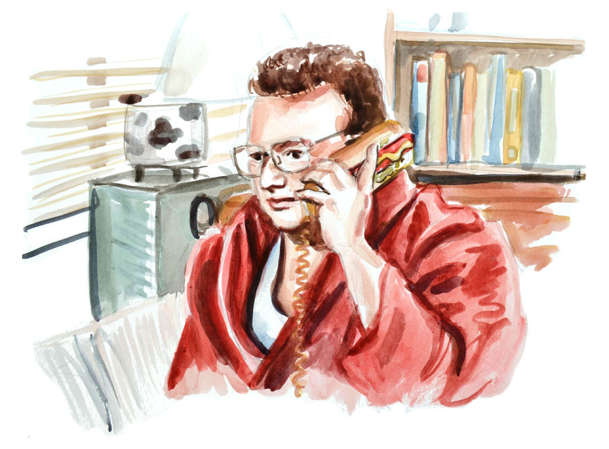 I Made Paintings Of People On The Phone I Made Paintings Of People On The Phone