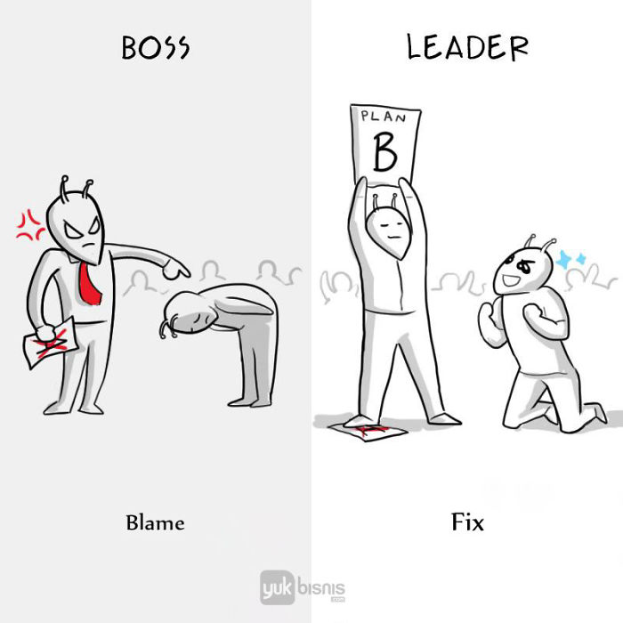 The Real Difference Between A Boss And A Leader Explained In 8 Illustrations