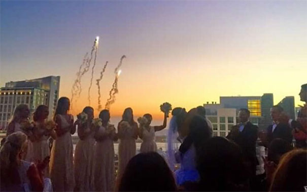 Friends Of Mine Got Married Overlooking The San Diego Padres Stadium. At The Exact Moment The Minister Said "You May Now Kiss The Bride" Matt Kemp Hit His 200th Career Home Run, Leading The Stadium To Shoot Fireworks Off