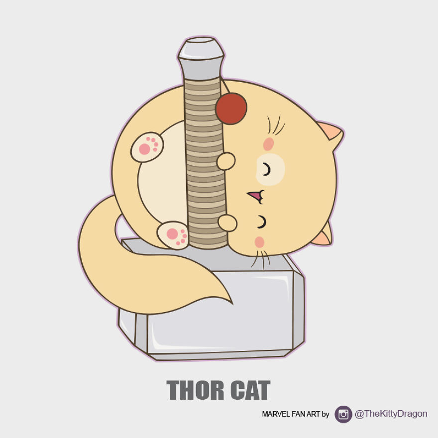 I Drew Marvel Characters As Cute Kitties I Drew Marvel Characters As Cute Kitties