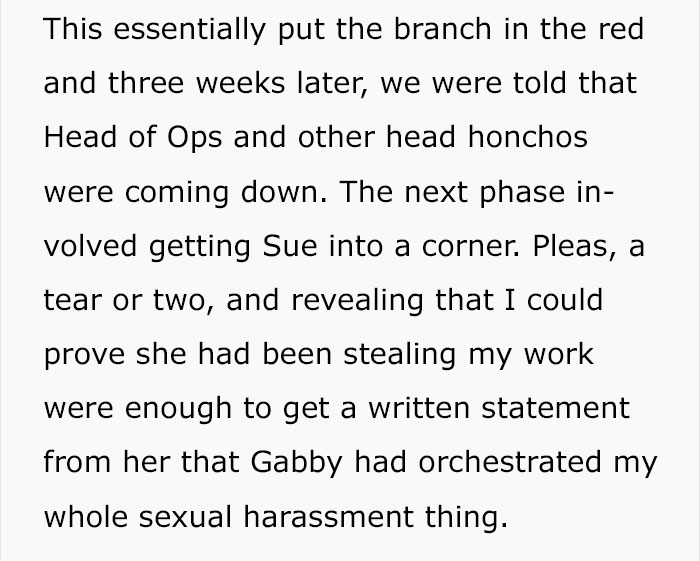 Boss Accuses Employee Of Sexual Harassment, Doesn't Expect He Would Plan Such Brutal Revenge Boss Accuses Employee Of Sexual Harassment, Doesn't Expect He Would Plan Such Brutal Revenge