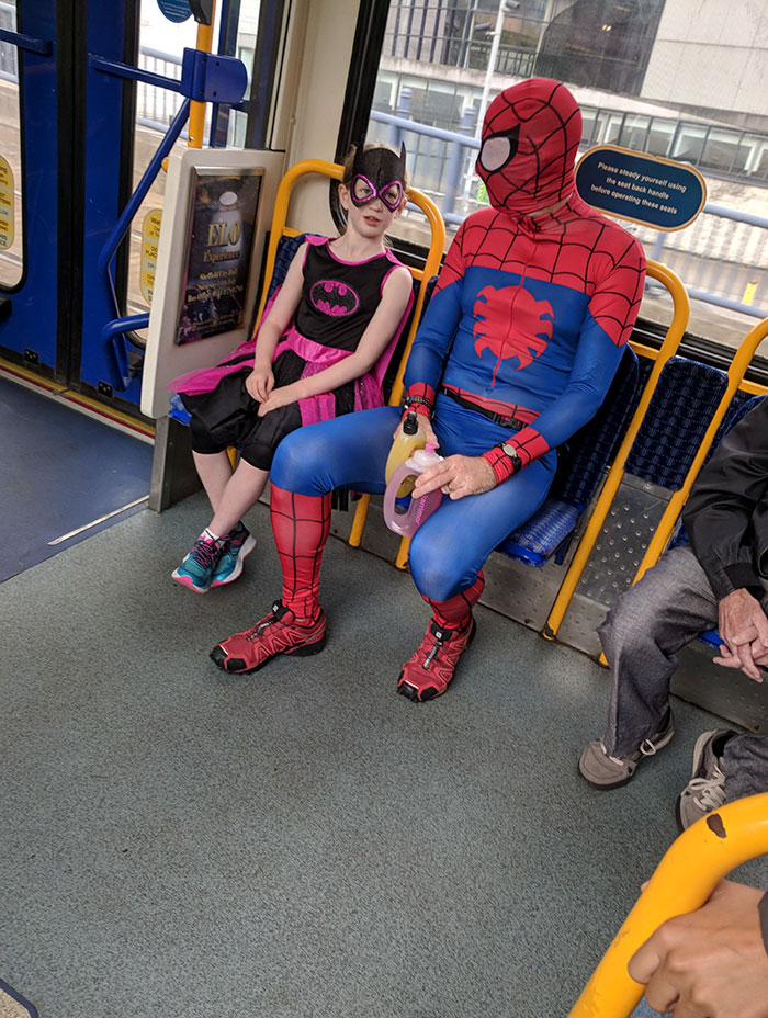 Father Taking Daughter To A Fun Run