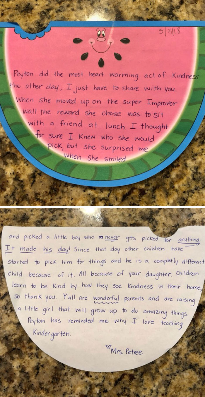 “In A World Where You Can Be Anything, Be Kind.” Peyton Is Only 6 But Believe Me When I Say She Is Going To Change The World One Day. And Yes, I Did Cry