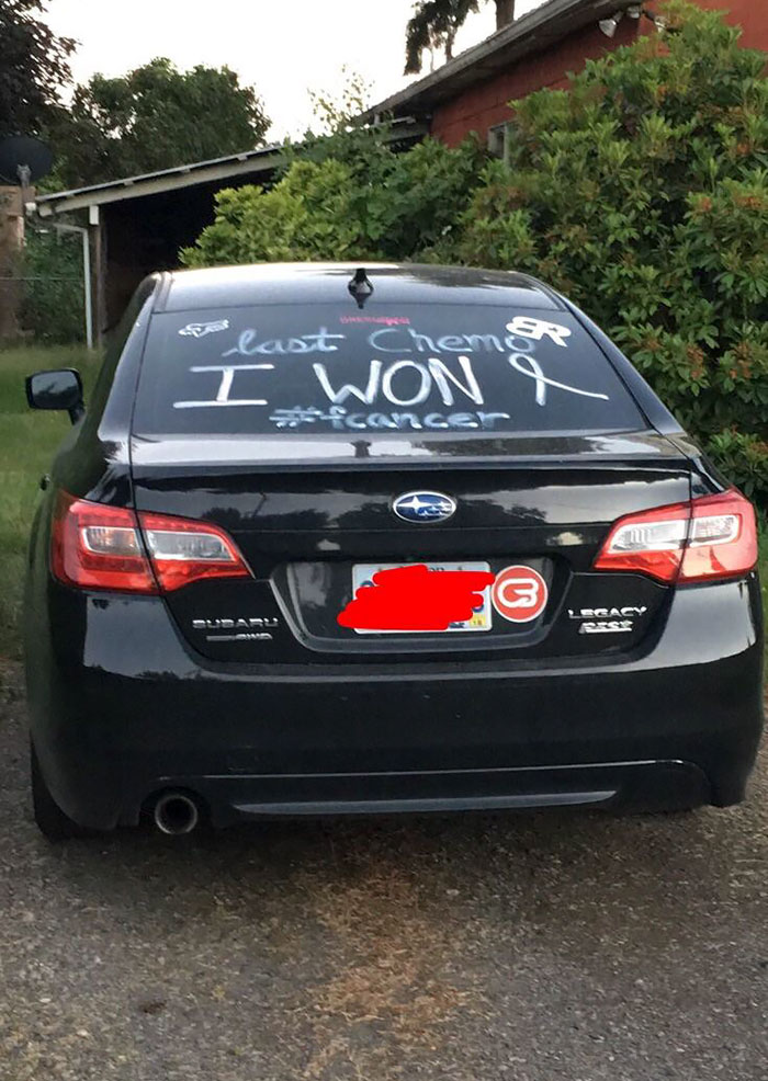 Went On A Jog And Managed To Pass By This, It’s Safe To Say That It Put A Huge Smile On My Face. Seriously, Fuck Cancer