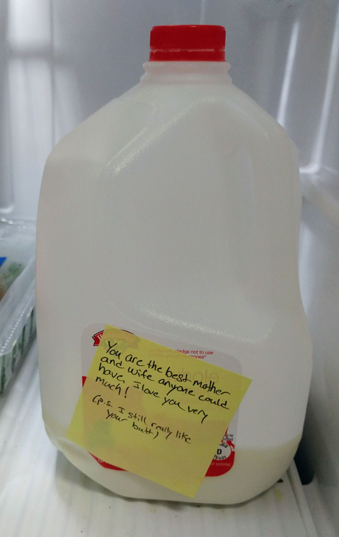 Husband And I Have Complete Opposite Work/School Schedules And Haven't Seen Each Other For A Few Days. Found This When I Went To Make Breakfast For Our Daughter And Me This Morning