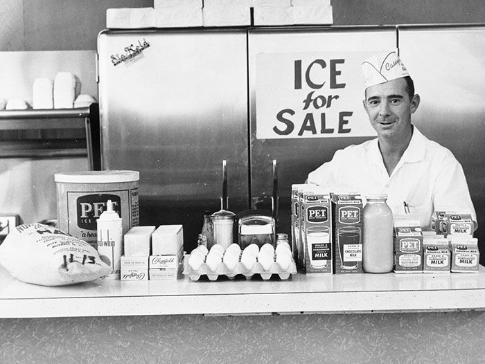 Dairy Counter At Clark's, A Grocery, Drug, Sundries, And Department Store And Lunch Counter, Charlotte, NC, 1962 Or 1963