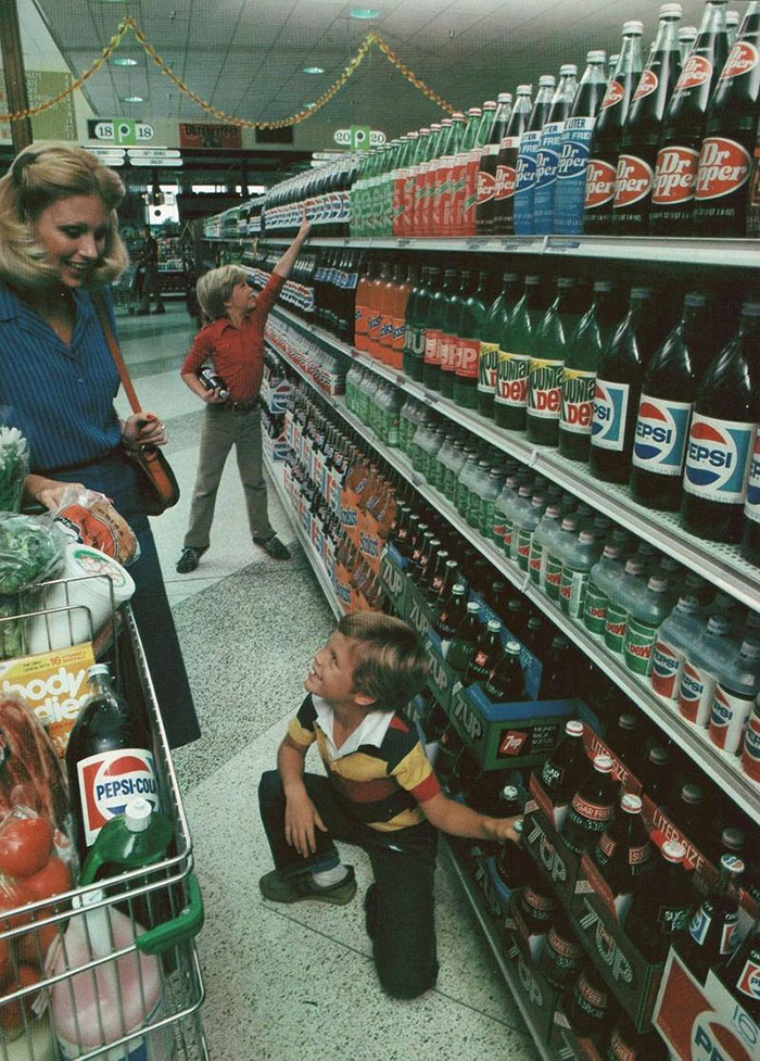 1980, When Every Soft Drink Bottle On The Shelf Was Still Glass